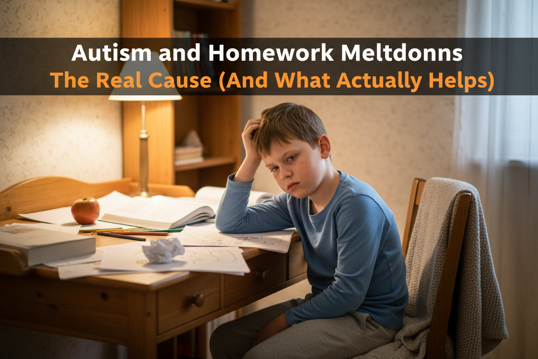 Autistic child overwhelmed by homework after school understanding autism homework meltdowns