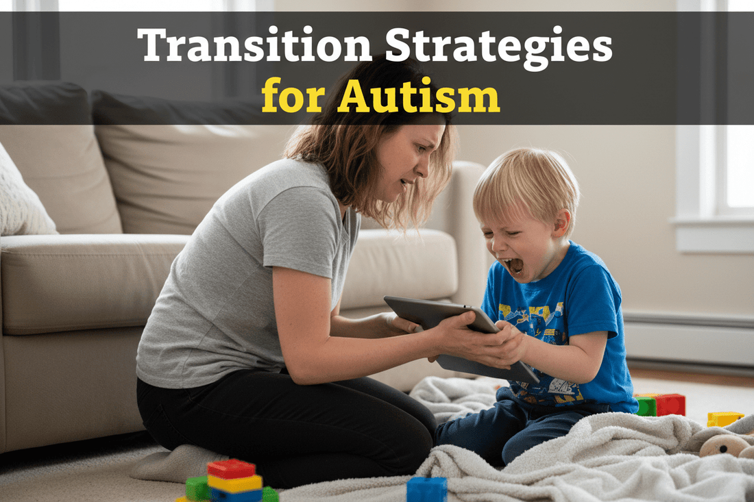 Autistic child struggling with transitions — visual strategies that help with activity changes