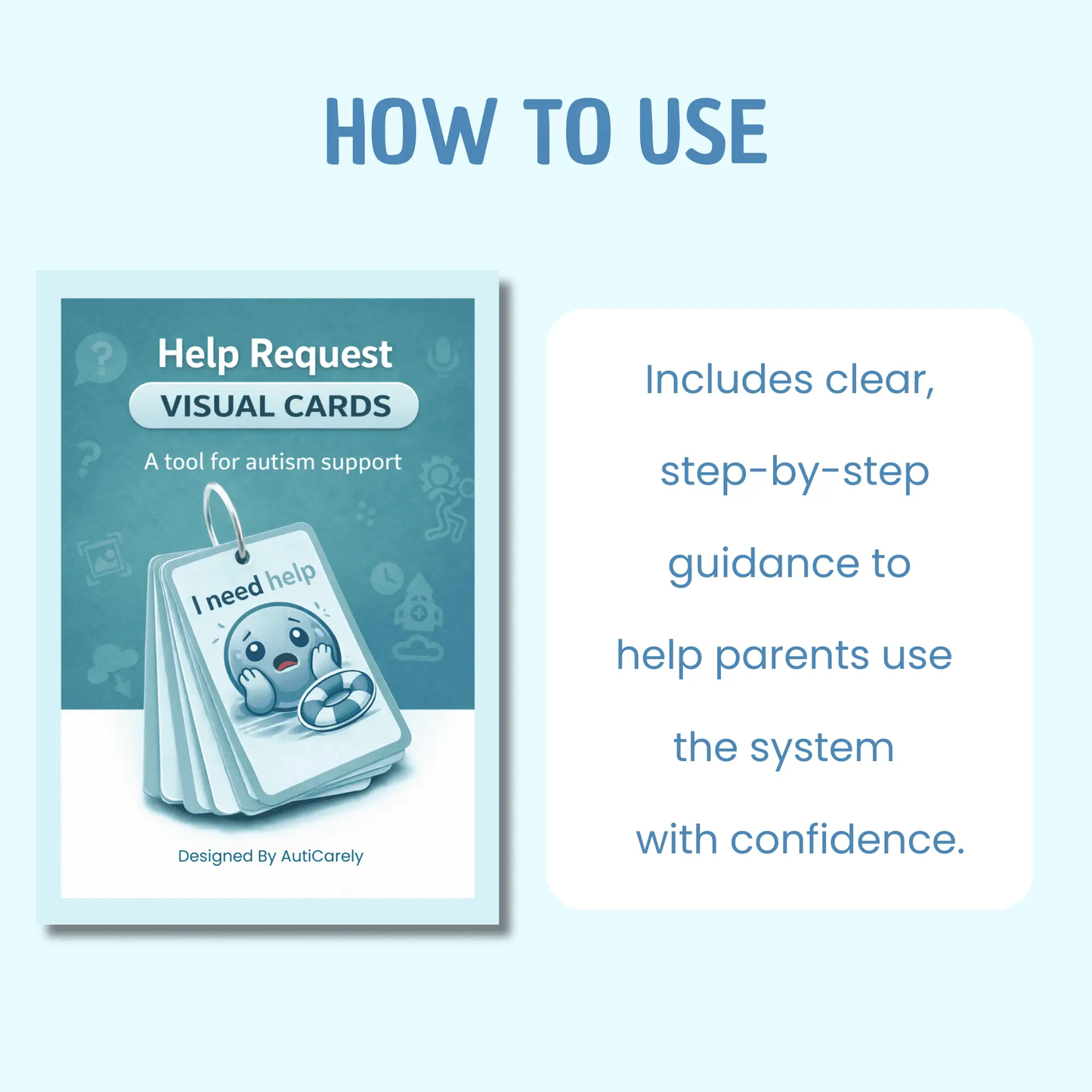 Autism Help Cards for Kids | Teach Self-Advocacy & Reduce Meltdowns | Printable ABA Visual Support