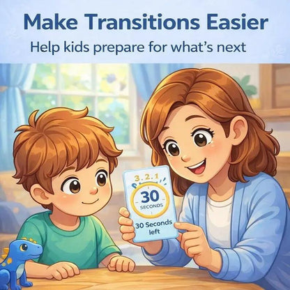 autism transition countdown cards printable visual support ADHD kids