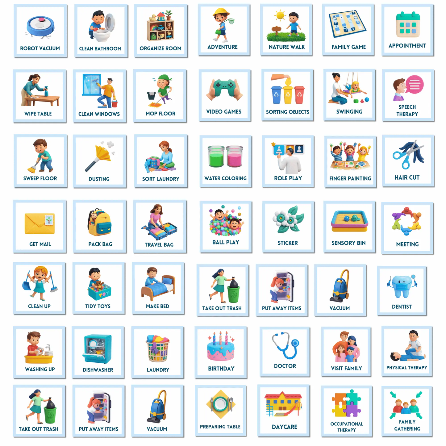 Visual Daily Routine Cards for Autism & ADHD | Printable Schedule Cards to Reduce Anxiety & Build Independence