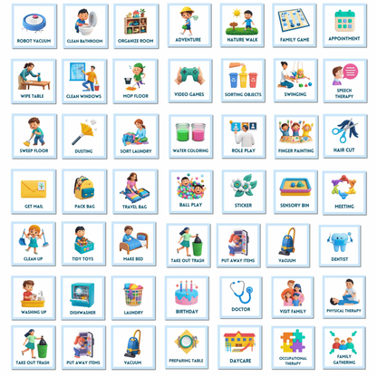 Visual Daily Routine Cards for Autism & ADHD | Printable Schedule Cards to Reduce Anxiety & Build Independence