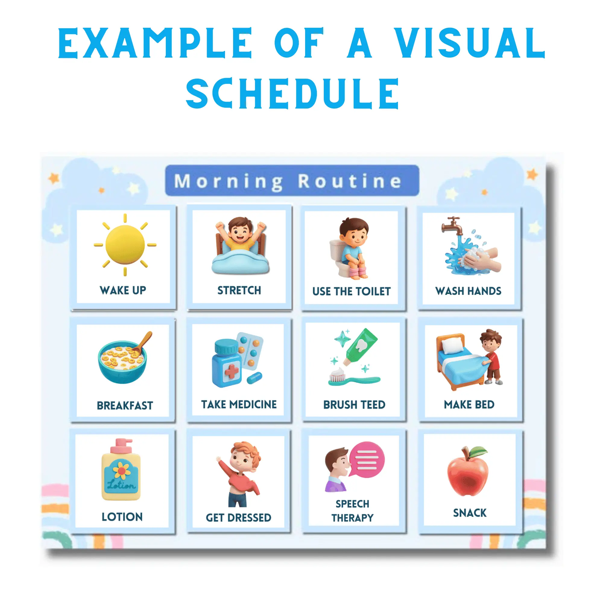 Visual Daily Routine Cards for Autism & ADHD | Printable Schedule Cards to Reduce Anxiety & Build Independence