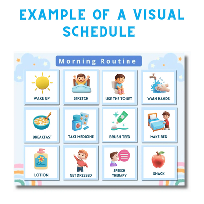 Visual Daily Routine Cards for Autism & ADHD | Printable Schedule Cards to Reduce Anxiety & Build Independence