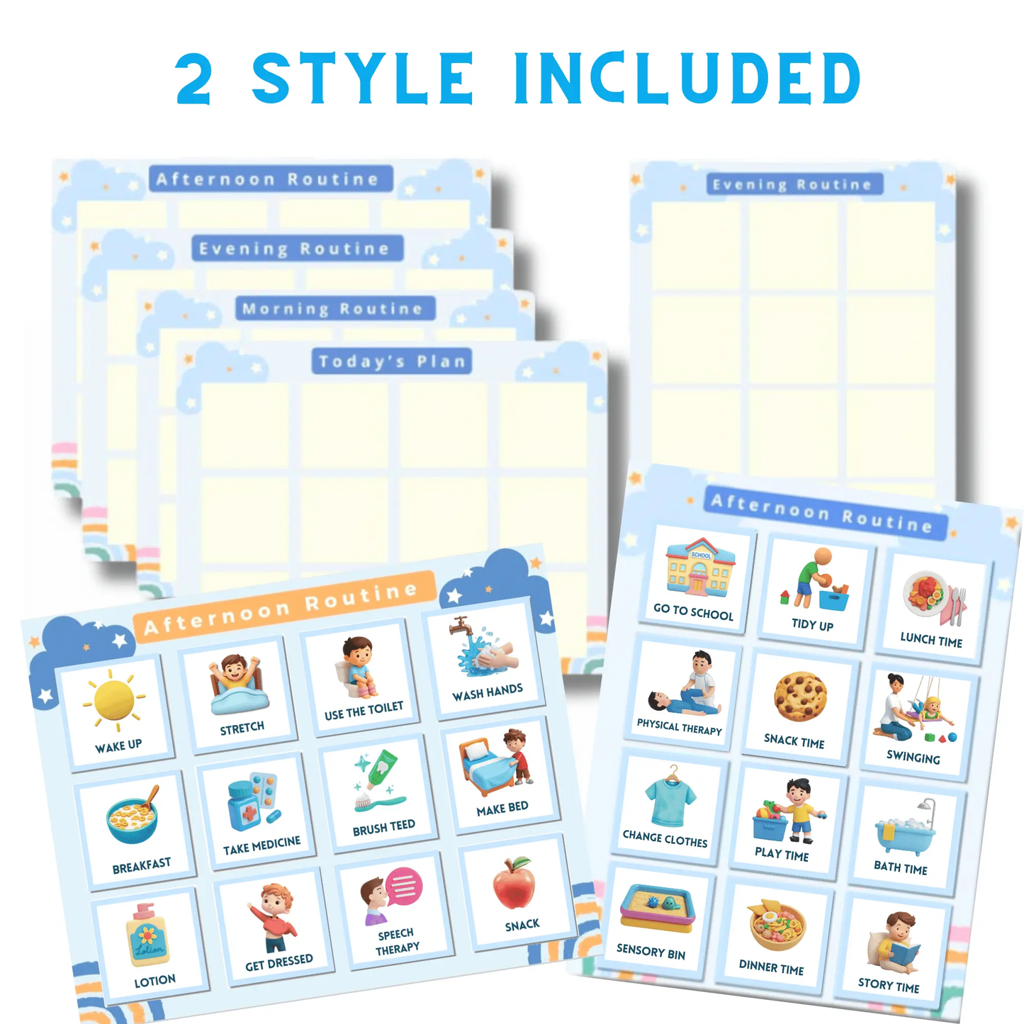 Visual Daily Routine Cards for Autism & ADHD | Printable Schedule Cards to Reduce Anxiety & Build Independence