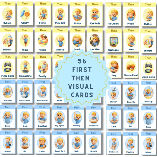 first then visual schedule cards printable ABA autism support