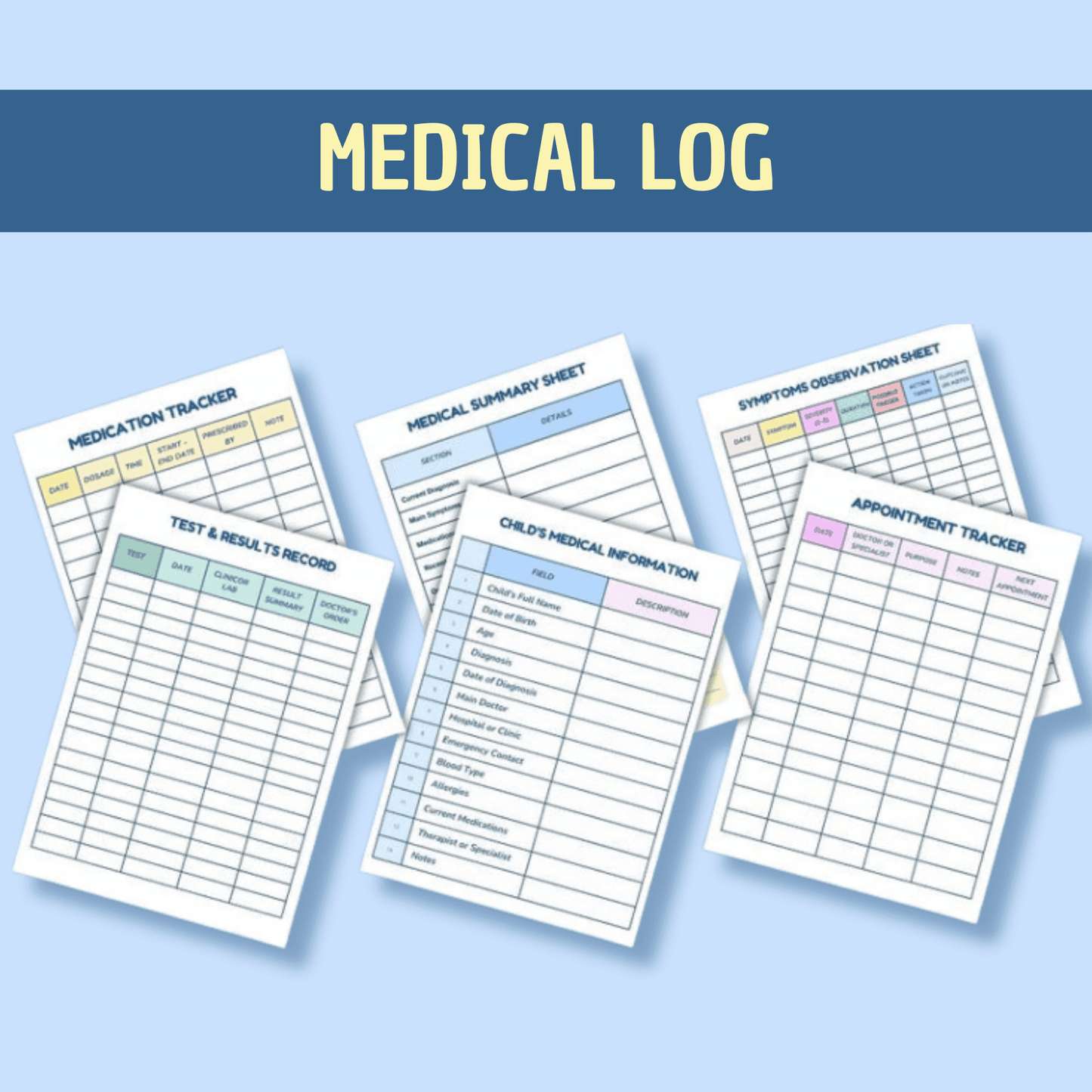 Autism Progress Tracker & Care Planner | Visual Charts to Monitor Behavior, Routines & Growth | Printable PDF
