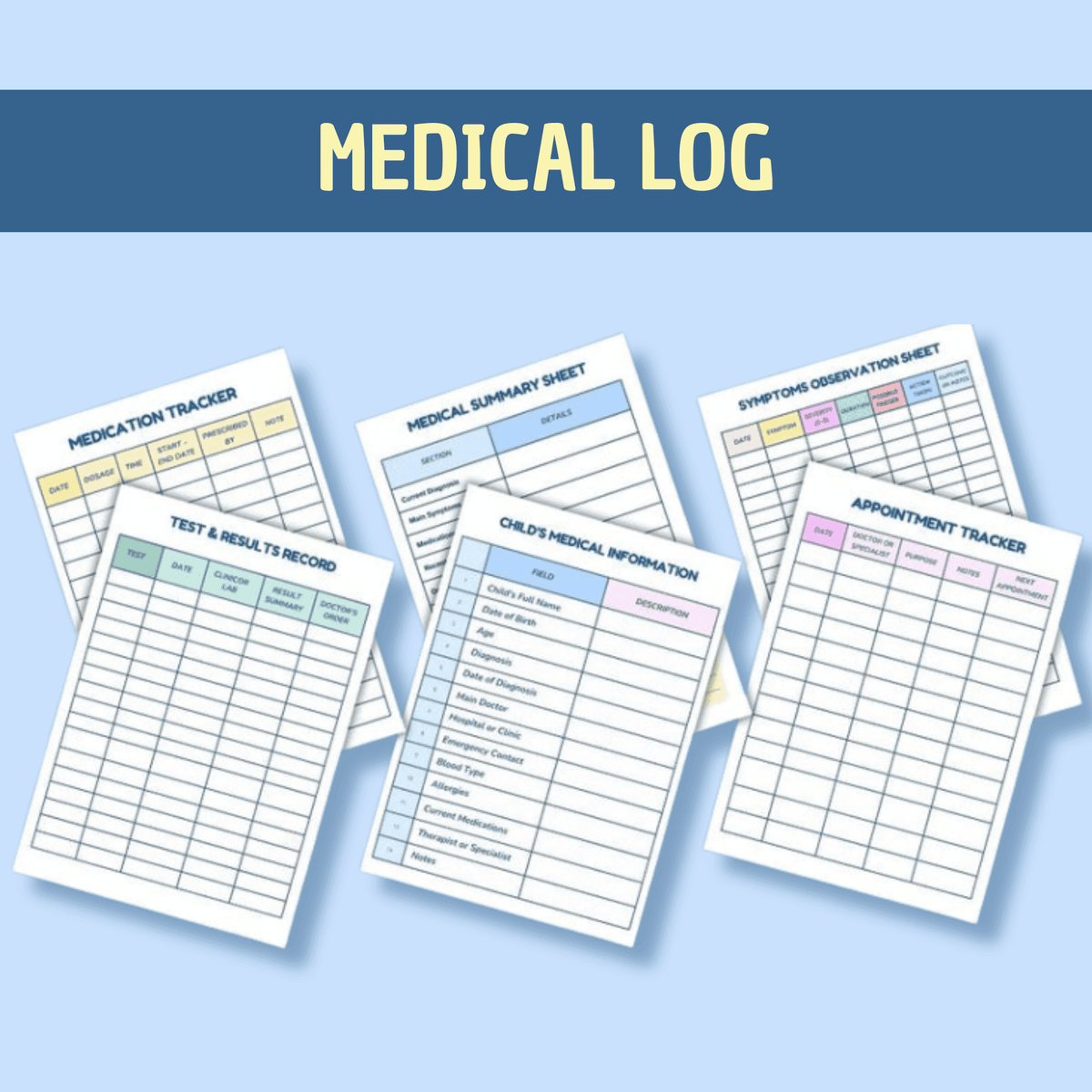 Autism Progress Tracker & Care Planner | Visual Charts to Monitor Behavior, Routines & Growth | Printable PDF