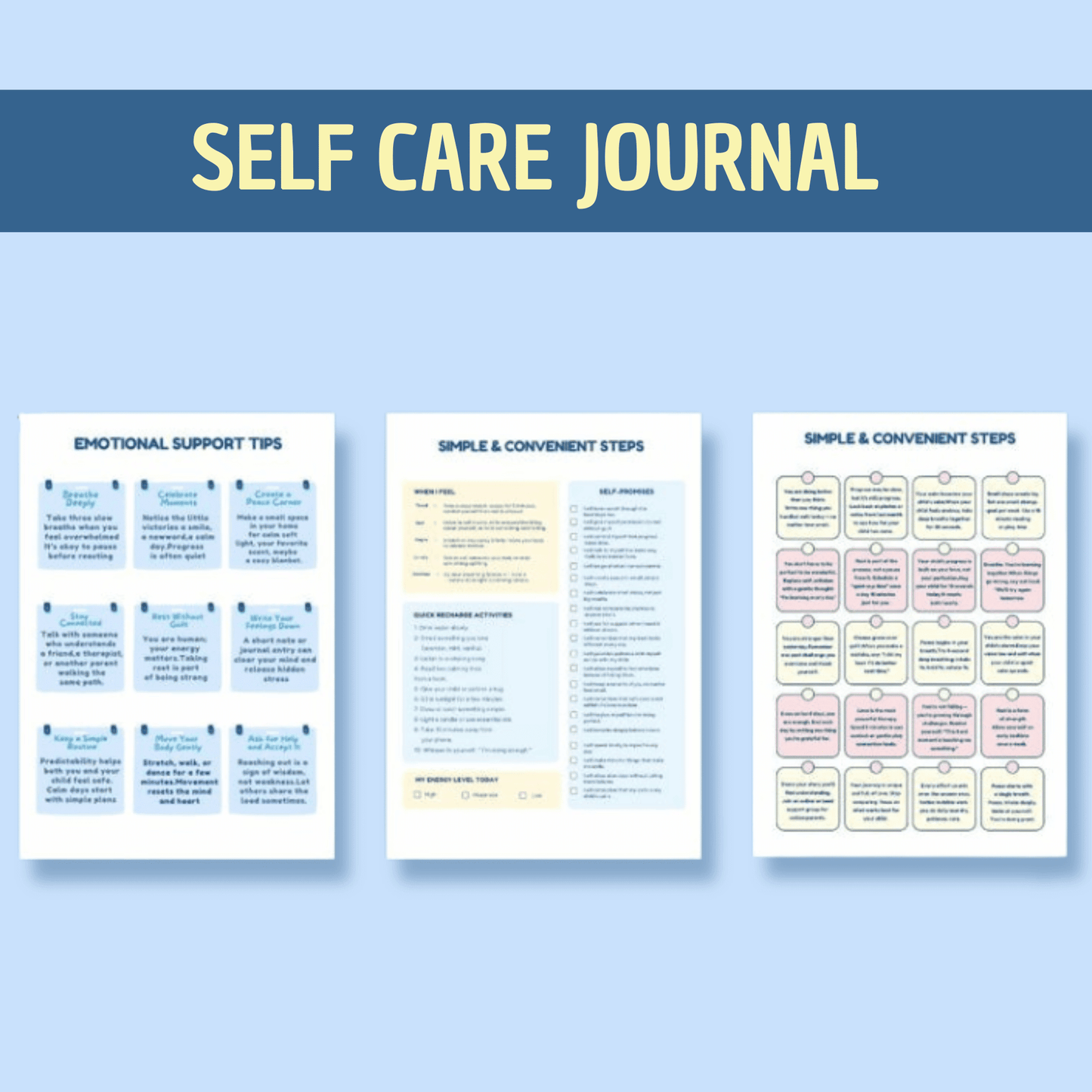 Autism Progress Tracker & Care Planner | Visual Charts to Monitor Behavior, Routines & Growth | Printable PDF