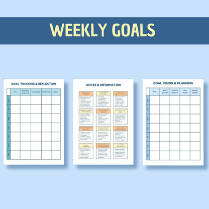 Autism Progress Tracker & Care Planner | Visual Charts to Monitor Behavior, Routines & Growth | Printable PDF