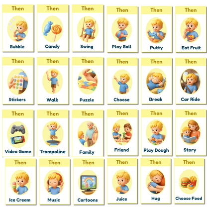 First Then Visual Cards for Autism | Reduce Refusal & Build Cooperation Step by Step | Printable ABA Schedule