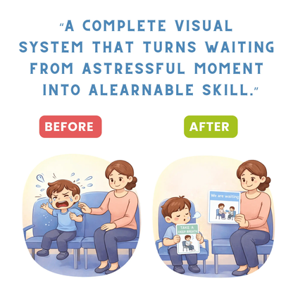 Autism Waiting Cards | Teach Kids to Wait Calmly Without Meltdowns or Anxiety | Printable Visual Support