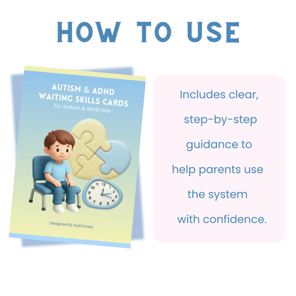 Autism Waiting Cards | Teach Kids to Wait Calmly Without Meltdowns or Anxiety | Printable Visual Support