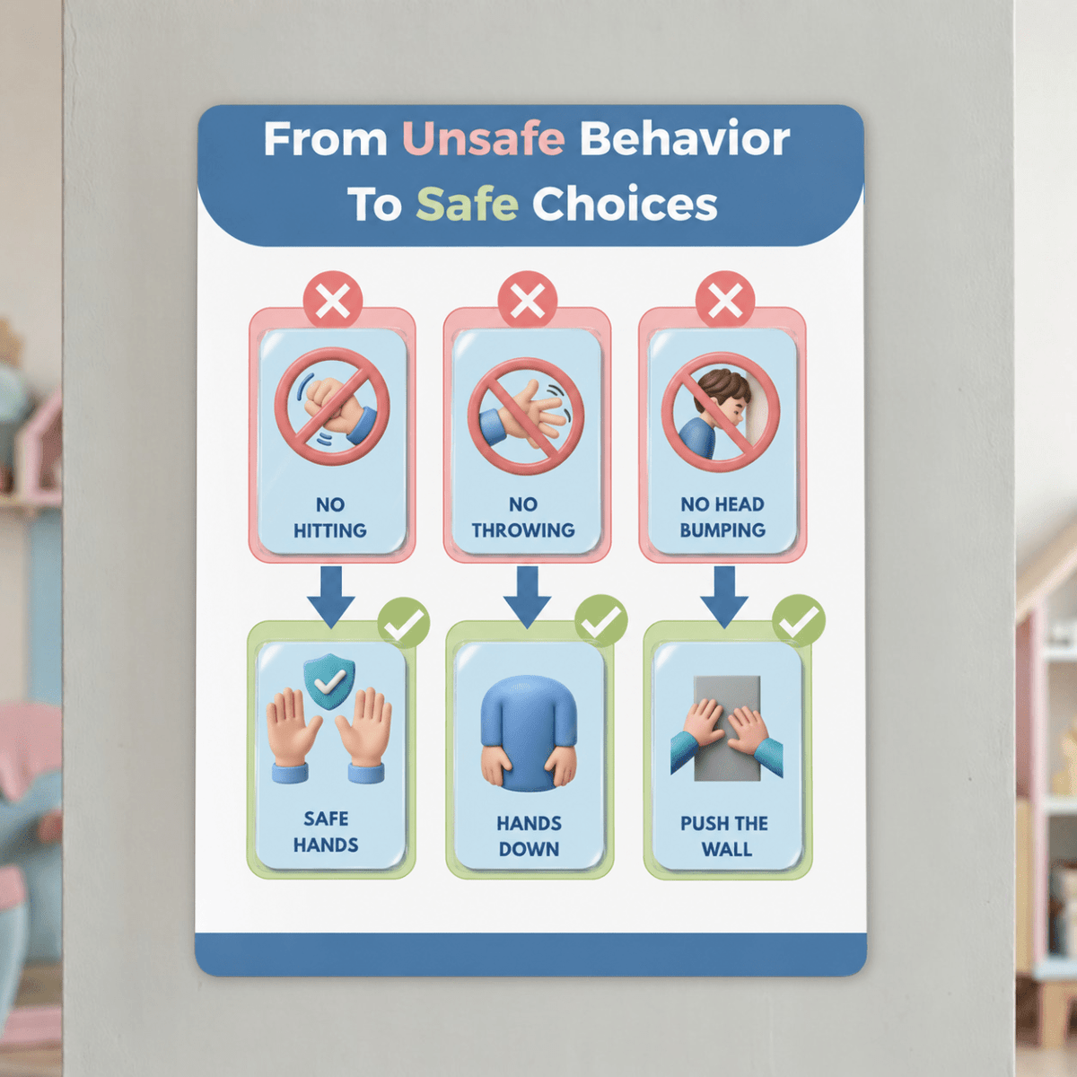 Autism & ADHD Behavior Support Bundle | Stop Meltdowns & Hitting | Calm Down, Feelings & Pain Expression Cards