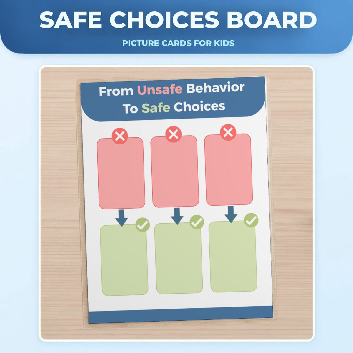 Autism & ADHD Behavior Support Bundle | Stop Meltdowns & Hitting | Calm Down, Feelings & Pain Expression Cards