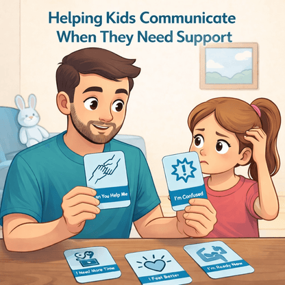autism help cards printable ABA self advocacy visual support