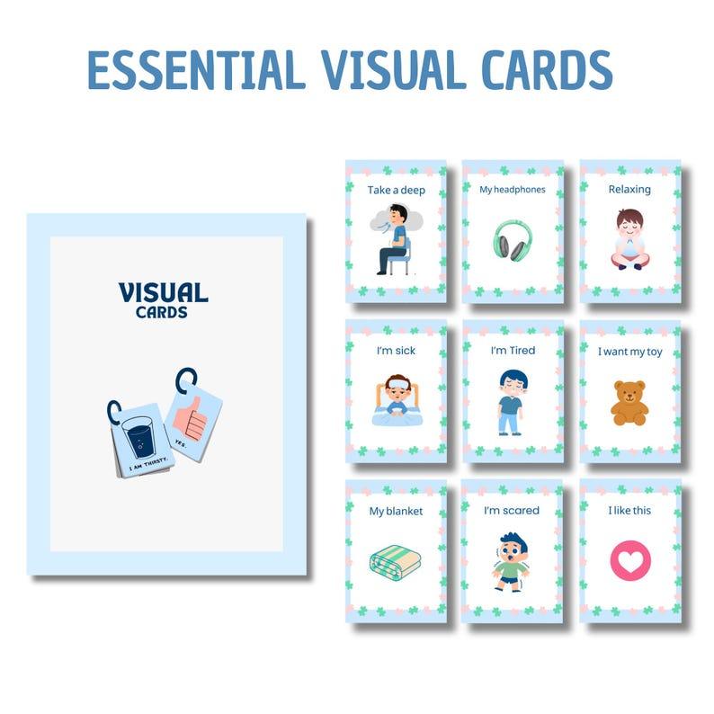 Autism Visual Cards Set | Communication, Emotions & Daily Routine Support for Kids | Printable PDF