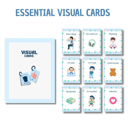 Autism Visual Cards Set | Communication, Emotions & Daily Routine Support for Kids | Printable PDF