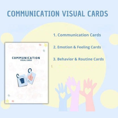 autism visual communication cards printable emotions daily routines