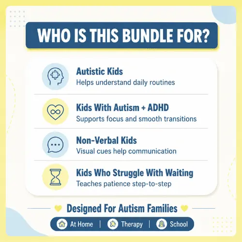 Visual Routine Bundle for Autism & ADHD | Your Child Refuses, Shuts Down & Melts Down... Give Them the Clarity That Finally Brings Peace | Printable