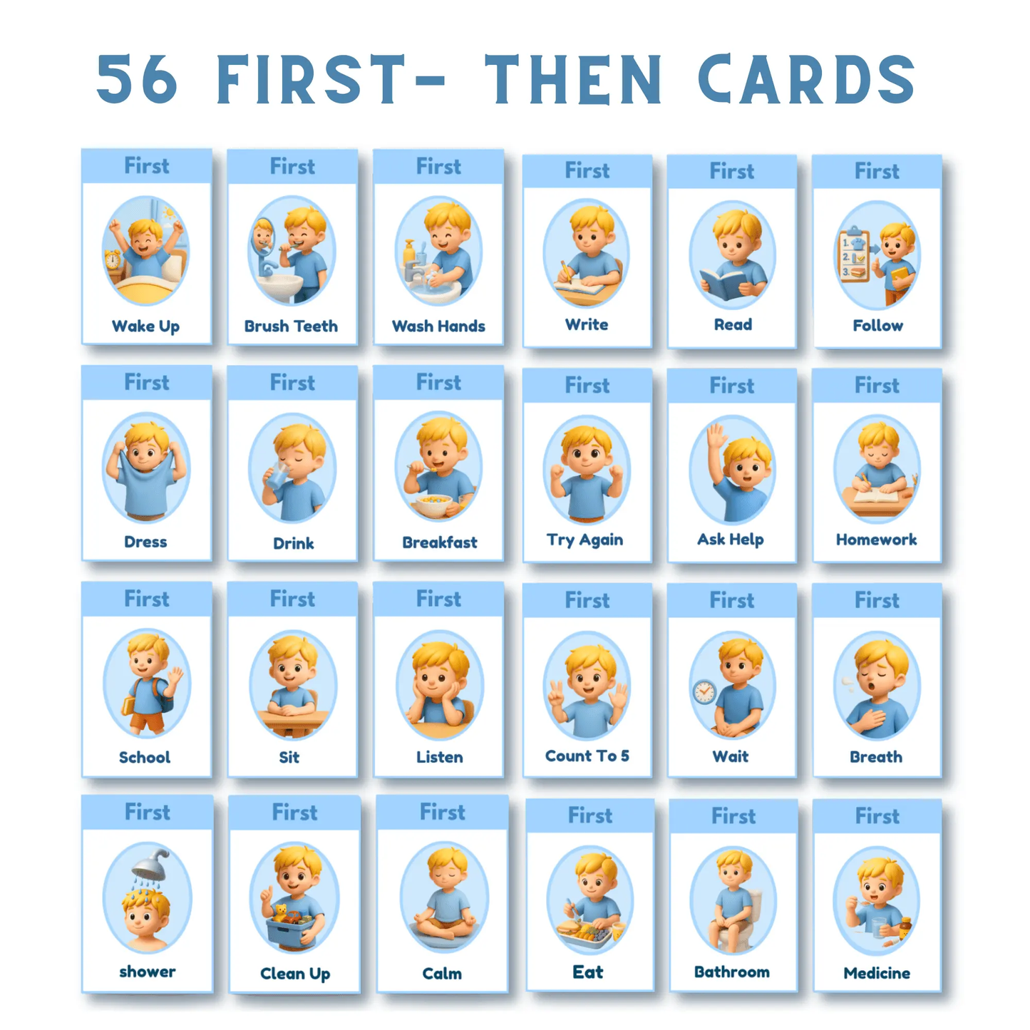 Visual Routine Bundle for Autism & ADHD | Your Child Refuses, Shuts Down & Melts Down... Give Them the Clarity That Finally Brings Peace | Printable