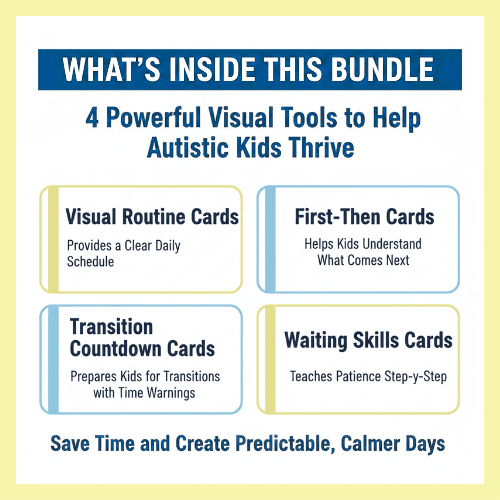 Visual Routine Bundle for Autism & ADHD | Your Child Refuses, Shuts Down & Melts Down... Give Them the Clarity That Finally Brings Peace | Printable
