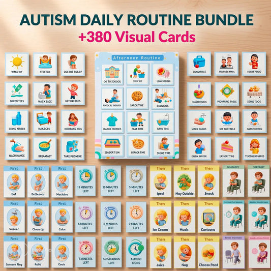 Visual Routine Bundle for Autism & ADHD | Your Child Refuses, Shuts Down & Melts Down... Give Them the Clarity That Finally Brings Peace | Printable