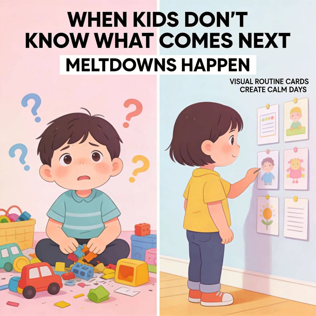 Visual Routine Bundle for Autism & ADHD | Your Child Refuses, Shuts Down & Melts Down... Give Them the Clarity That Finally Brings Peace | Printable